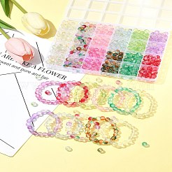 552 шт. 11-х цветные матовые стеклянные бусины DGLA-FS0001-14