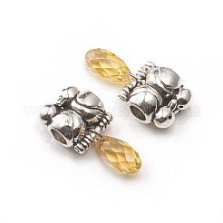 Старинное серебро покрытием сплава подвески&nbsp;PALLOY-L225-Q01-AS