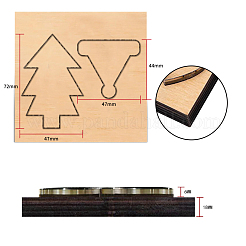 Рождественские штампы для резки дерева DIY-WH0169-24