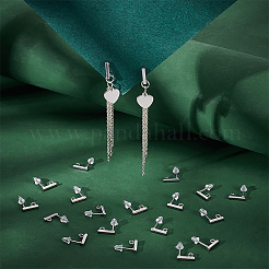 Прямоугольные серьги-гвоздики из нержавеющей стали 304&nbsp;STAS-UN0058-32P