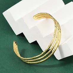 Полые браслеты-манжеты из нержавеющей стали 304 для женщин BJEW-Z097-01G