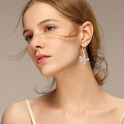 40 шт. 2 цвета латунные крючки для серег&nbsp;KK-BBC0022-96