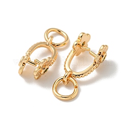 Латунь микро проложить кубический цирконий KK-K378-07G-01