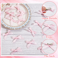 50 шт. заколки для волос из полиэстера с бантом из кожи аллигатора AJEW-CP0008-37