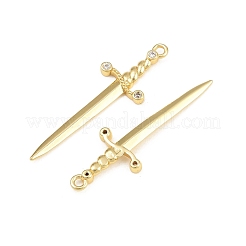 Pendentifs en laiton zircon cubique transparent&nbsp;LS-CU-CBAD306-20G