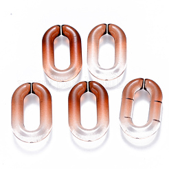 Anneaux de liaison en acrylique transparent bicolore&nbsp;OACR-S036-006A-N09