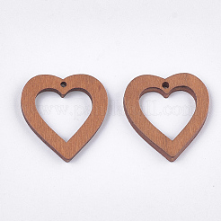 Colgantes de madera de álamo pintados&nbsp;WOOD-T021-06I