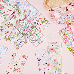 Хлопчатобумажные ткани с цветочным узором&nbsp;DIY-WH0622-141A