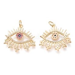 Латунные микро проложить кубического циркония подвески&nbsp;ZIRC-I044-03G