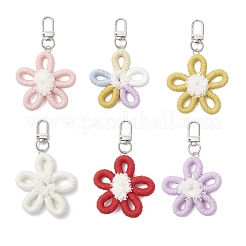 Polyester-Blumen-Anhänger Dekorationen&nbsp;HJEW-JM03961