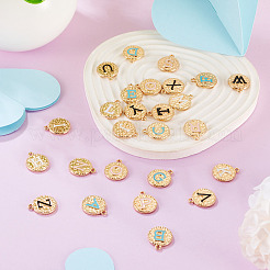 26pcs 26 styles de pendentifs en émail en alliage&nbsp;ENAM-TA0003-49