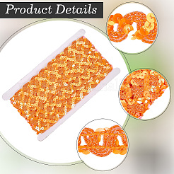 Бусины-пайетки из полиэстера&nbsp;OCOR-WH20004-06G