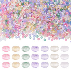 70г 7 цвета стеклянных бусин&nbsp;SEED-TA0001-54