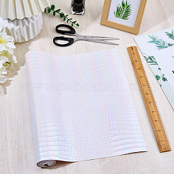 Ткань из искусственной кожи с крокодиловым узором&nbsp;DIY-WH20062-47B