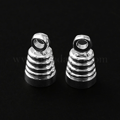 真鍮ペンダント保釈  鉛フリー＆カドミウムフリー  925銀メッキ  8.5x5mm  穴：1.6mm&nbsp;KK-O143-46S