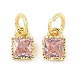 Квадратных латуни микро проложить кубического циркония подвески&nbsp;KK-I355-16G
