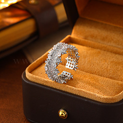 Манжеты из латуни с микро паве кубический цирконий для женщин&nbsp;FS-WG742FB-02