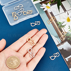 12 шт. 2-х цветные подвески из нержавеющей стали 201&nbsp;STAS-UN0032-45