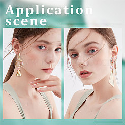 20 шт. латунные серьги-гвоздики KK-BBC0007-58