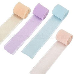 4 шт. двухцветные полиэфирные ленты&nbsp;DIY-CY0001-72