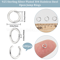 600 шт. соединительные кольца из нержавеющей стали 304&nbsp;STAS-BBC0008-81B