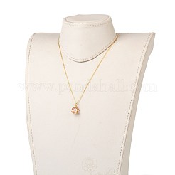 Colliers avec pendentif en laiton&nbsp;NJEW-JN002263-02