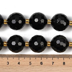 Нити бусин из натурального серебристого обсидиана G-C249-A01-16mm