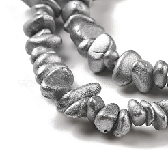 電気メッキガラスビーズセット  チップ  ライトグレー  2.5~6.5x3~10x4~12.5mm  穴：1mm  33.86''（86センチメートル）&nbsp;GLAA-P062-B07