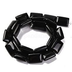 Натуральные бусины из черного оникса (окрашенные и нагретые)&nbsp;G-T047-B29-01