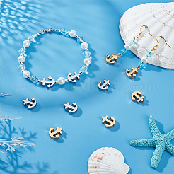 10 шт. 2-х цветные бусины из нержавеющей стали 304 STAS-UN0054-27