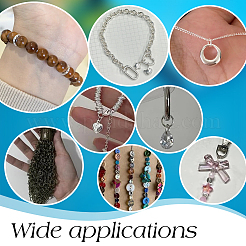 50 шт. 925 спаянных закрытых соединительных кольца из стерлингового серебра&nbsp;STER-PH0004-26