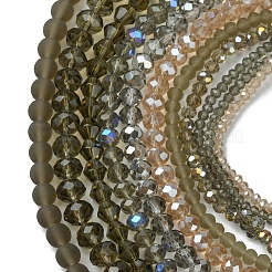 Стеклянные бусины с гальваническим покрытием &nbsp;EGLA-FS0001-42E