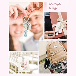 Украшение подвески из стекла и сплава «ангел»&nbsp;HJEW-YW00026-01