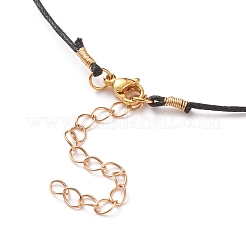 Ожерелья с подвесками из граненых натуральных окрашенных драгоценных камней NJEW-JN03230