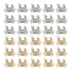 40 Uds. Colgantes de rhinestone de aleación de 2 colores&nbsp;FIND-TA0010-67