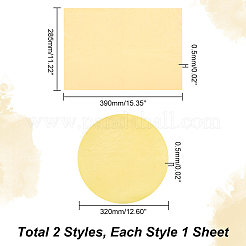 2 лист 2 стиль впитывающее полотенце пва глиняная скульптура вспомогательный инструмент DIY-OC0004-26