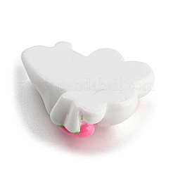 Кабошоны из непрозрачной смолы на тему кролика&nbsp;RESI-C042-01B