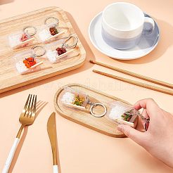 6 шт. 6 стиля имитация пищевых продуктов ПВХ подвеска брелок KEYC-OC0001-17