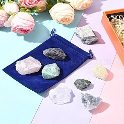 8 шт. натуральный лазурит и рубин в цоизите DIY-FS0007-10A