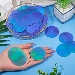 150 шт. радужные переливающиеся звенья из ПВХ с пайетками/блестками FIND-TA0008-10C