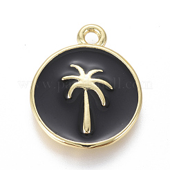 Золотые подвески оцинкованные латунь эмаль KK-F807-04-G