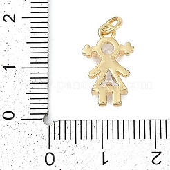 Подвеска из латуни с микропаве из кубического циркония KK-H509-38G-01