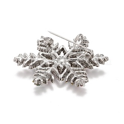 Красочная брошь в виде снежинки со стразами на рождество JEWB-A004-04P