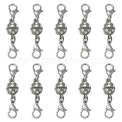 Сплава кристалла горный хрусталь магнитные застежки ALRI-YW0001-11B