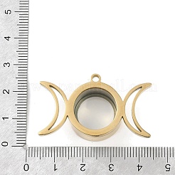 Ионное покрытие (ip) 304 нержавеющая сталь медальон подвески STAS-S132-14G-02