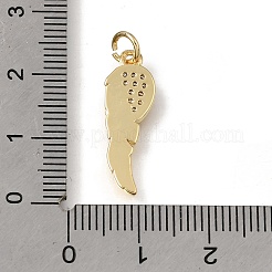 Pendenti in zirconi cubici trasparenti in micro pavè di ottone&nbsp;KK-C262-22G