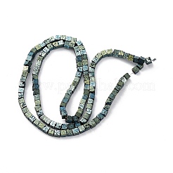 Гальванические бусины из натуральной лавы G-A256-B01-02A