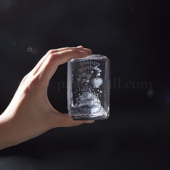 Прозрачные стеклянные украшения дисплея DJEW-WH0010-38