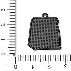 Anhänger aus Kaffeelegierung und Emaille&nbsp;ENAM-I089-01B-04