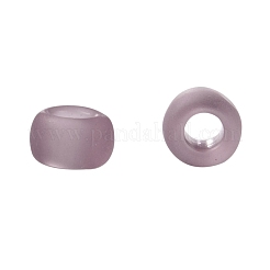 TOHOラウンドシードビーズ  日本製シードビーズ  （6f）透明なフロストライトアメジスト  8/0  3mm  穴：1mm  約1110個/50g&nbsp;SEED-XTR08-0006F